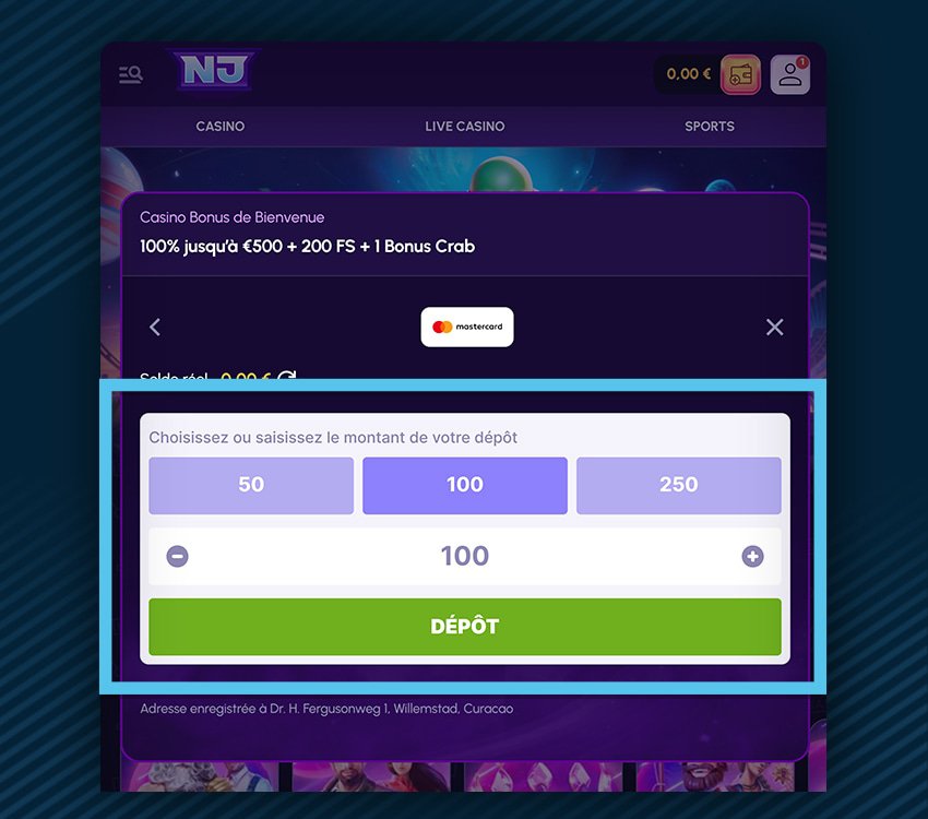 nova jackpot casino comment reclamer bonus etape 3