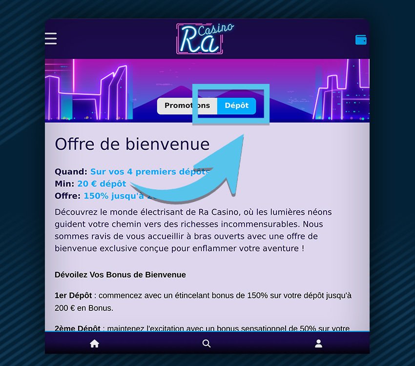 ra casino comment reclamer bonus etape 3