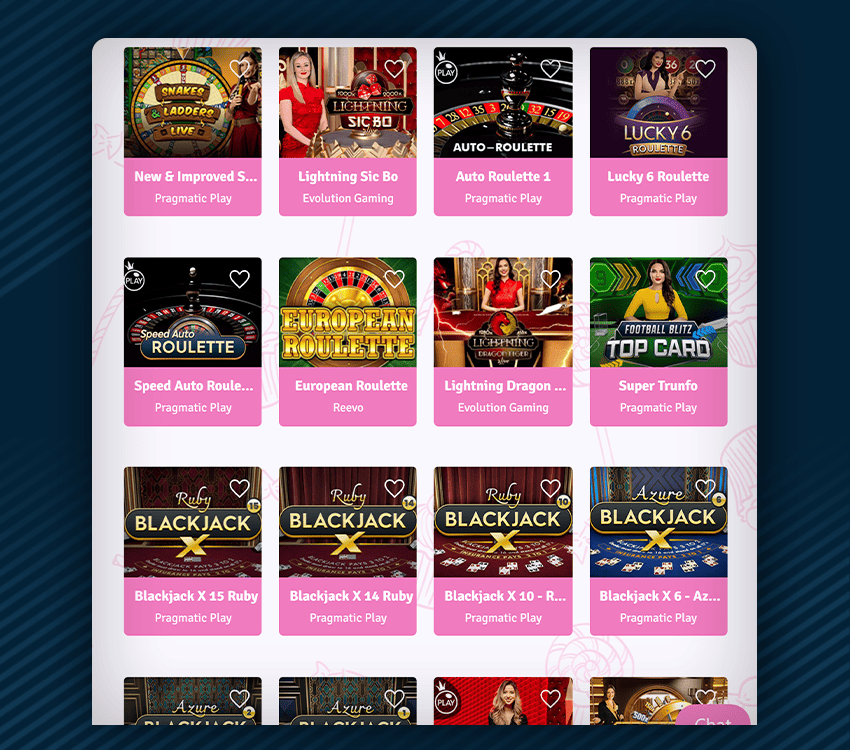 les jeux de tables disponibles sur sugar casino