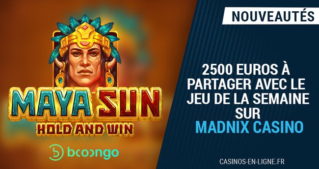 2500 euro à partager sur madnix casino