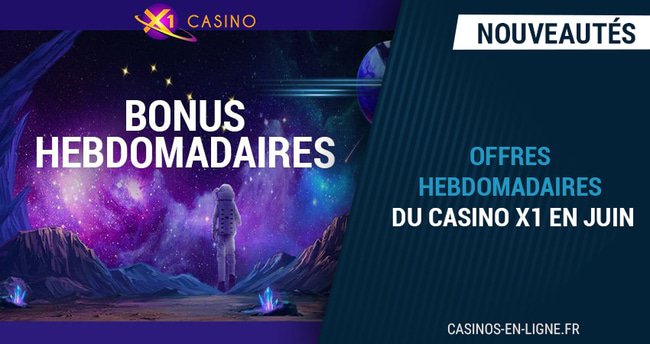 bonus hebdomadaires sur 1x casino