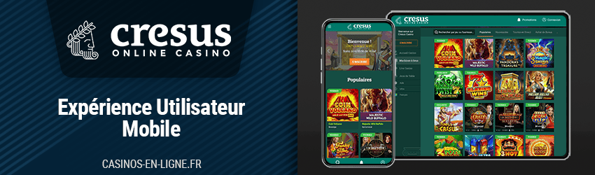 version mobile de cresus casino