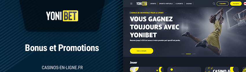 Bonus de Yonibet Casino